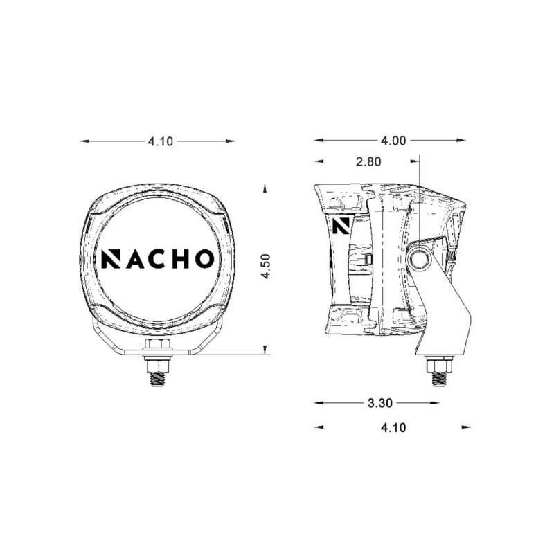 ARB NACHO Quatro Spot 4in. Offroad LED Light - Pair - Racecraft Industries