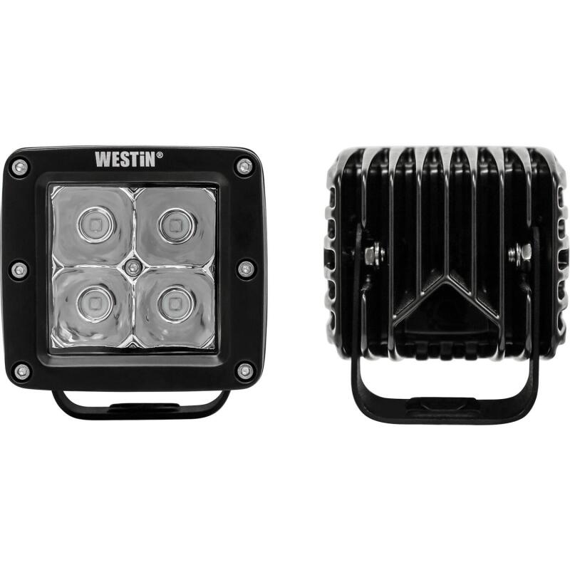 Westin Compact LED -4 5W Cree 3 inch x 3 inch (Set of 2) - Black - Racecraft Industries