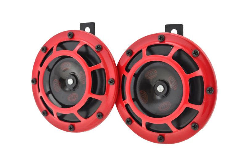 Hella Supertone Horn Kit 12V 300/500HZ Red (003399803 = 003399801) - Racecraft Industries