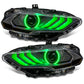 Oracle Lighting 18-23 Ford Mustang Dynamic ColorSHIFT LED Headlights - Black Series SEE WARRANTY - Racecraft Industries