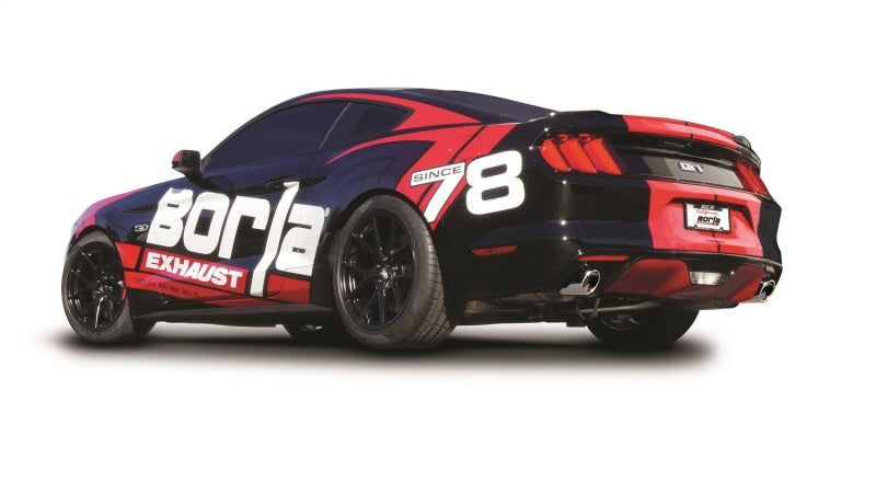 Borla Atak Cat-Back 15-17 Ford Mustang GT 5.0L V8 MT/AT 3in pipe 4in tip - Racecraft Industries
