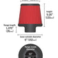 AEM 3.5 in Short Neck 5 in Element Filter - Racecraft Industries