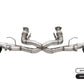 Corsa 20-24 Corvette C8 3in Xtreme Cat-Back Exhaust 4.5in Blk Quad Tips - Integrates stock AFM Valve - Racecraft Industries