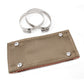 DEI Pipe Shield w/Stainless Steel Clamps - 4in x 8in - Titanium - Racecraft Industries