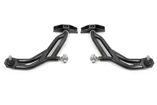 BMR 10-14 Ford Mustang Adj. Lower A-Arms Delrin/Rod End w/ 19mm STD. Ball Joint - Black Hammertone - Racecraft Industries