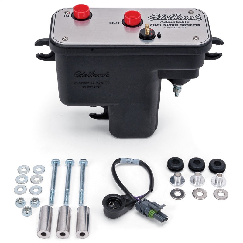 Edelbrock Fuel System Universal Fuel Sump Module Adjustable Fuel Sump Tank Only 255 LPH - Racecraft Industries