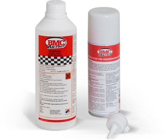BMC Complete Filter Washing Kit - 500ml Detergent & 200ml Oil Spray (Aerosol) - Racecraft Industries