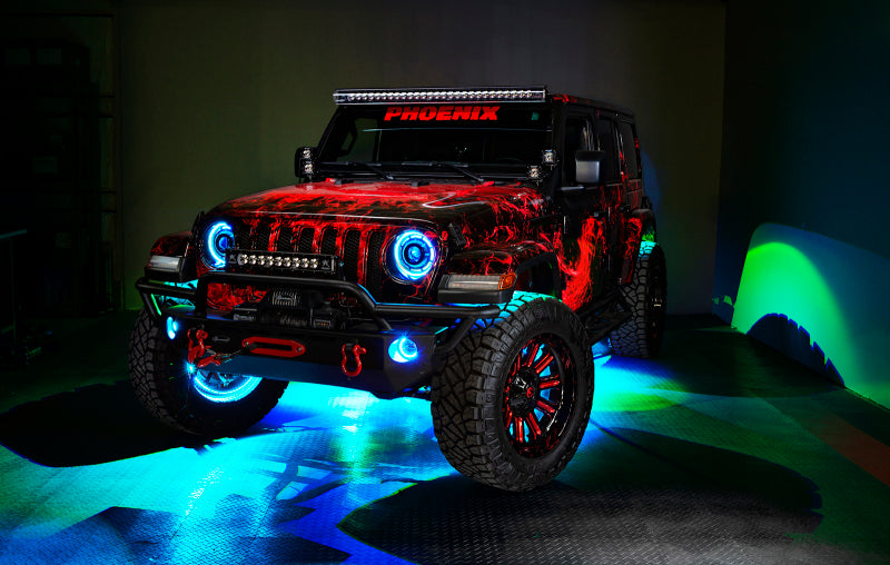 Oracle Bluetooth + RF Underbody Rock Light Kit - 4 PCS - ColorSHIFT SEE WARRANTY - Racecraft Industries