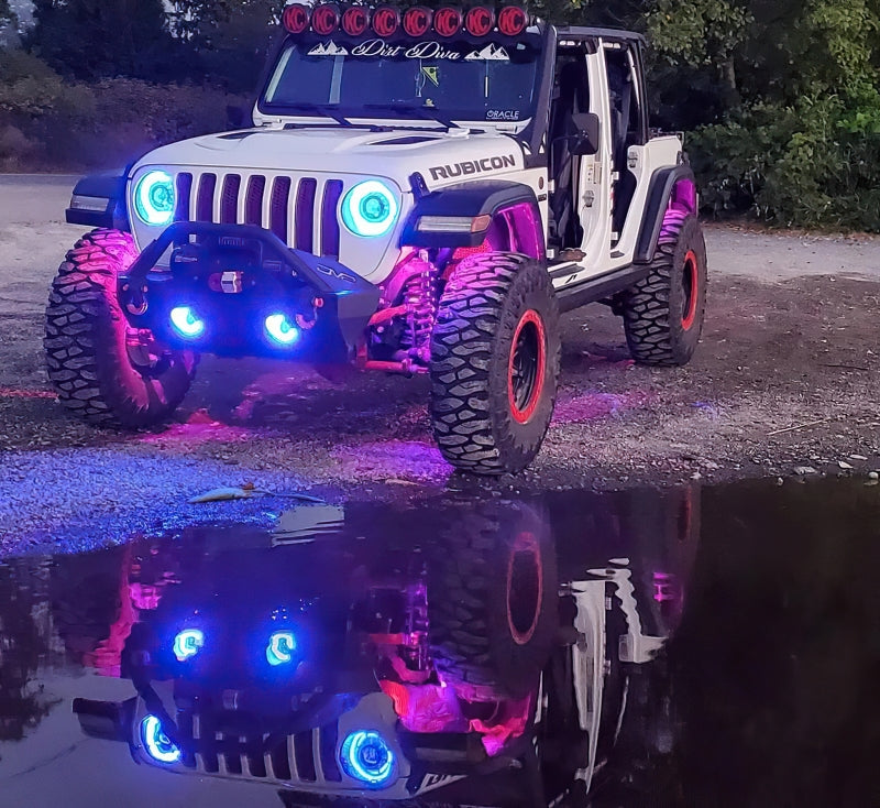 Oracle Bluetooth + RF Underbody Rock Light Kit - 4 PCS - ColorSHIFT SEE WARRANTY - Racecraft Industries