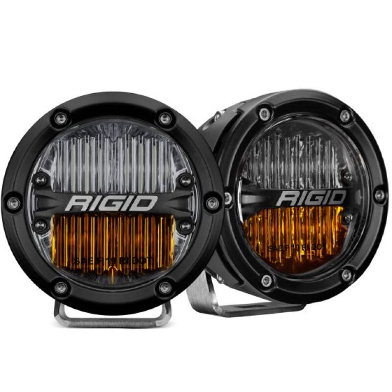 Rigid Industries 360-Series SAE Fog Yellow/White Pair - Racecraft Industries