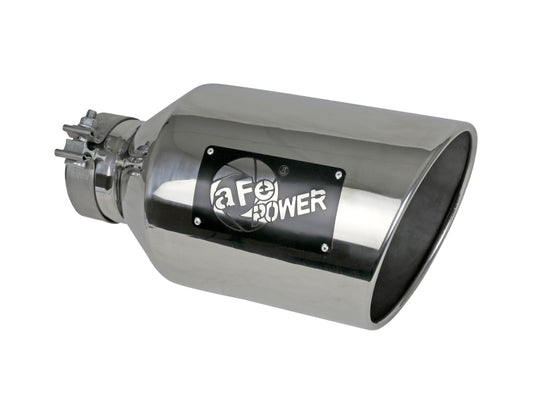 aFe Power MACH Force-Xp 304 Stainless Steel Clamp-on Exhaust Tip - Polished - Racecraft Industries