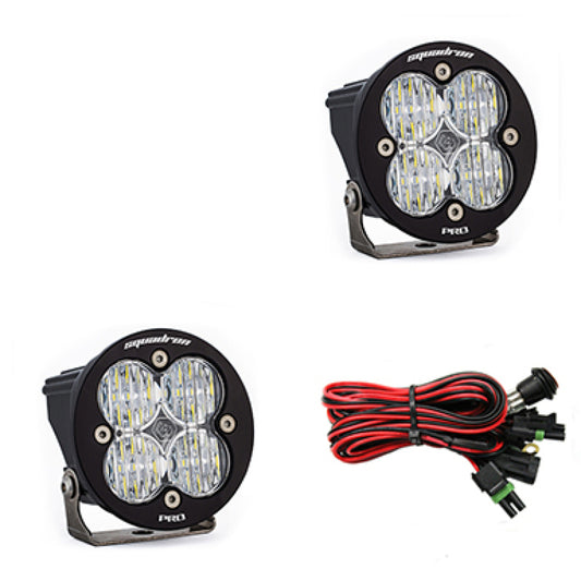 Baja Designs Squadron R Pro Wide Cornering Pair LED Light Pods - Clear - Racecraft Industries