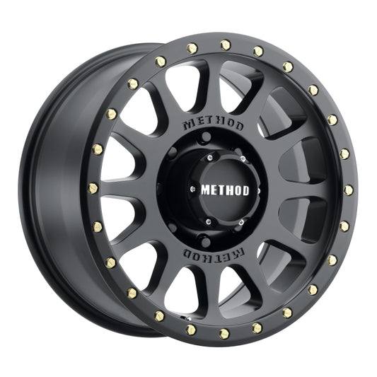 Method MR305 NV 20x10 -18mm Offset 8x6.5 130.81mm CB Matte Black Wheel - Racecraft Industries