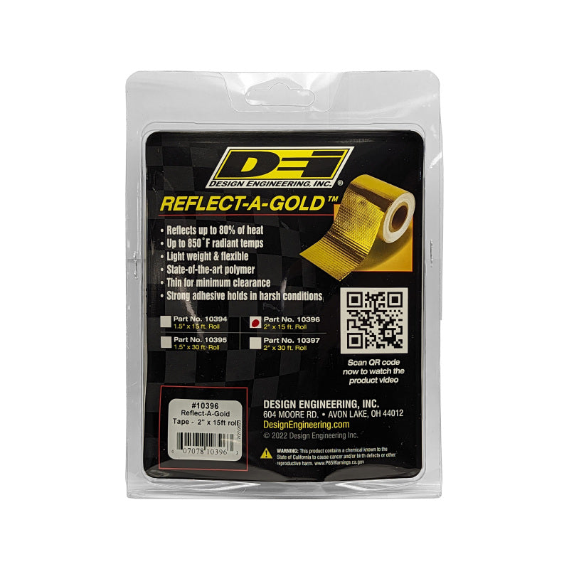 DEI Reflect-A-GOLD 2in x 15ft Tape Roll - Racecraft Industries