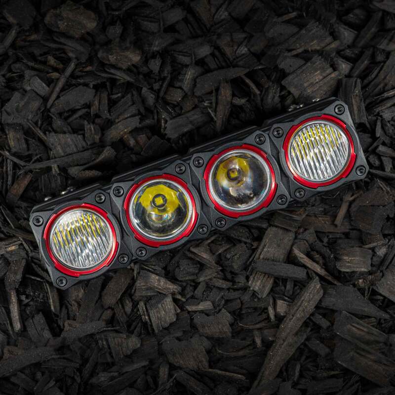 KC HiLiTES FLEX ERA LED Light Bar Bezel Kit for 10in. Segments - Red - Racecraft Industries