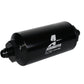 Aeromotive In-Line Filter - (AN-6 Male) 10 Micron Fabric Element Bright Dip Black Finish - Racecraft Industries