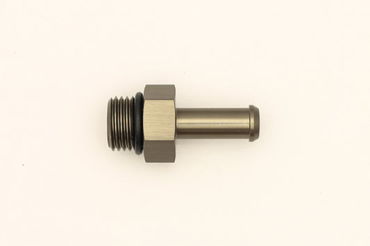 DeatschWerks 6AN ORB Male To 5/16in Barb Fitting (Single Barb - Incl O-Ring) - Racecraft Industries