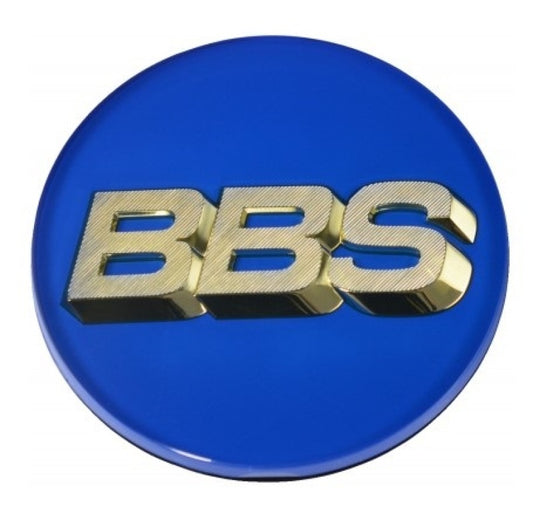 BBS Center Cap 70.6mm Blue/Gold (4-Tab) - Racecraft Industries