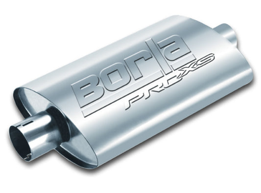 Borla Universal Pro-XS Muffler Oval 2.25in Inlet/Outlet Notched Muffler - Racecraft Industries