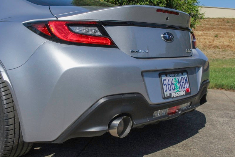 Perrin 2022 BRZ/GR86 Axle Back Exhaust SS (Single Side Exit w/Helmholtz Chamber) - Racecraft Industries