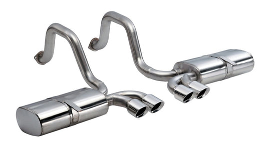 Corsa 1997-2004 Chevrolet Corvette C5 Z06 5.7L V8 Polished Sport Axle-Back Exhaust - Racecraft Industries