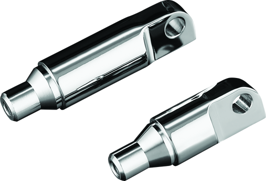 Kuryakyn Male Mount 2-1/2inch Footpeg Extension Chrome (Pair) - Racecraft Industries