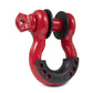 Body Armor 4x4 3/4in Red D-Ring with Black Isolators Single - Racecraft Industries