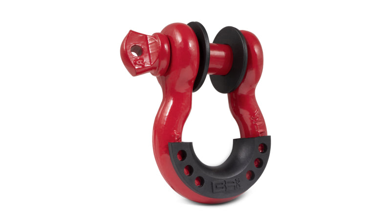 Body Armor 4x4 3/4in Red D-Ring with Black Isolators Single - Racecraft Industries