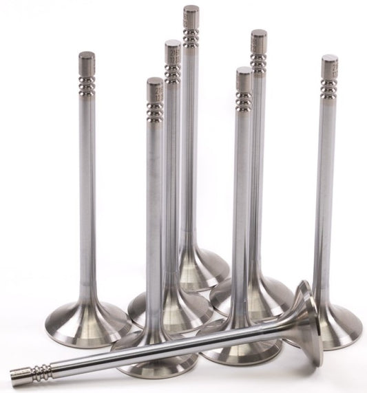 GSC P-D Ford Mustang 5.0L Coyote Gen 3 32mm Head (STD) Chrome Polished Exhaust Valve - Set of 8 - Racecraft Industries