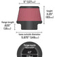 K&N Universal Rubber Filter Round Tapered 4.5in Flange ID x 5.875 Base OD x 5in Top OD x 3.25in H - Racecraft Industries