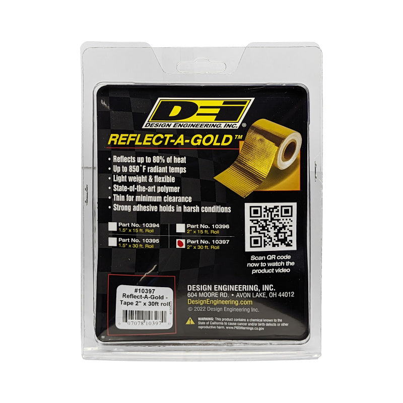 DEI Reflect-A-GOLD 2in x 30ft Tape Roll - Racecraft Industries