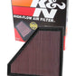 K&N Replacement Panel Air Filter 12.313in OS L x 10.313in OS W x 1.188in H for 13-14 Cadillac ATS - Racecraft Industries