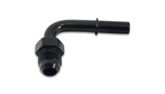Vibrant 90 Degree Aluminum AN to Male Quick Connect Fitting -8AN - 0.375in Barb Size - Racecraft Industries