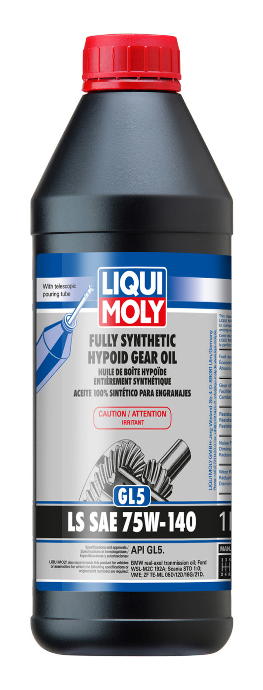 LIQUI MOLY 1L Fully Synthetic Hypoid Gear Oil (GL5) LS SAE 75W140 - Racecraft Industries