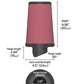 K&N Filter Universal X Stream Clamp-On 2.438in Flange ID x 4.5in Base OD x 4in Top OD x 6.563in H - Racecraft Industries