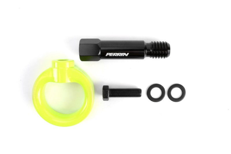 Perrin 2020 Toyota Supra Tow Hook Kit (Front) - Neon Yellow - Racecraft Industries