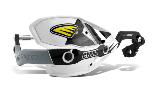 Cycra CRM Ultra 1-1/8 in. Clamp w/White Shields/White Covers - Racecraft Industries