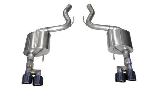 Corsa 18-23 Ford Mustang 5.0L V8 3in Sport Axle-Back Dual Rear Exit w/ 4in Black PVD Pro-Series Tips - Racecraft Industries