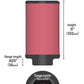 K&N Universal Rubber Filter 2.5in Flange ID x 3.5in OD x 6in Height - Racecraft Industries