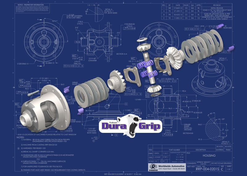 Yukon Gear Dura Grip Positraction For Ford 8.8in w/31 Spline Axles - Racecraft Industries