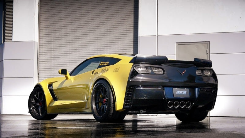 Borla 15 Chevy Corvette C7 ZO6 6.2L w/o AFM w/ NPP ATAK Quad RD RL IC Tips Center Rear Exit Exh - Racecraft Industries