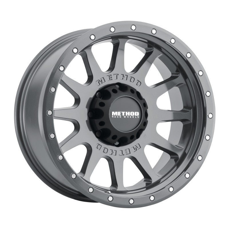 Method MR605 NV 20x10 -24mm Offset 8x170 124.9mm CB Gloss Titanium Wheel - Racecraft Industries