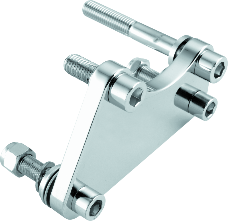 Bikers Choice 84-99 Chrome Caliper Mounting Bracket Kit 00-10 4 Piston Caliper to 84-99 - Racecraft Industries