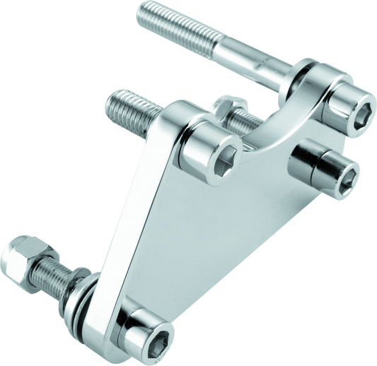 Bikers Choice 84-99 Chrome Caliper Mounting Bracket Kit 00-10 4 Piston Caliper to 84-99 - Racecraft Industries