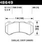 Hawk 08-12 Cadillac CTS-V / 12 Jeep Grand Cherokee (WK2) SRT8 DTC-70 Front Race Brake Pads - Racecraft Industries