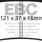 EBC 03-04 Cadillac XLR 4.6 Redstuff Rear Brake Pads - Racecraft Industries