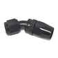 Russell Performance -8 AN Black 45 Degree Full Flow Hose End - Racecraft Industries