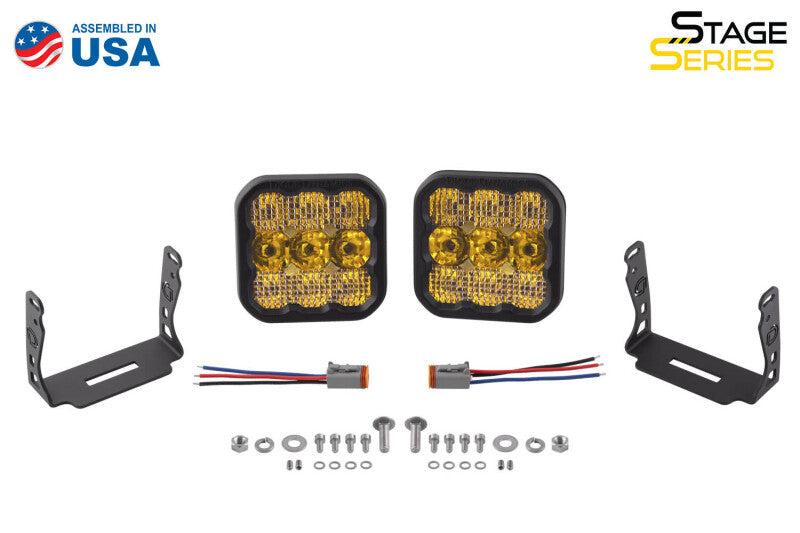 Diode Dynamics SS5 LED Pod Sport - Yellow Combo (Pair) - Racecraft Industries