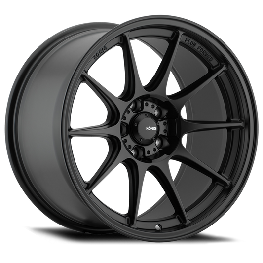 Konig Dekagram 19x9.5B 5x114.3 ET35 Semi-Matte Black - Racecraft Industries