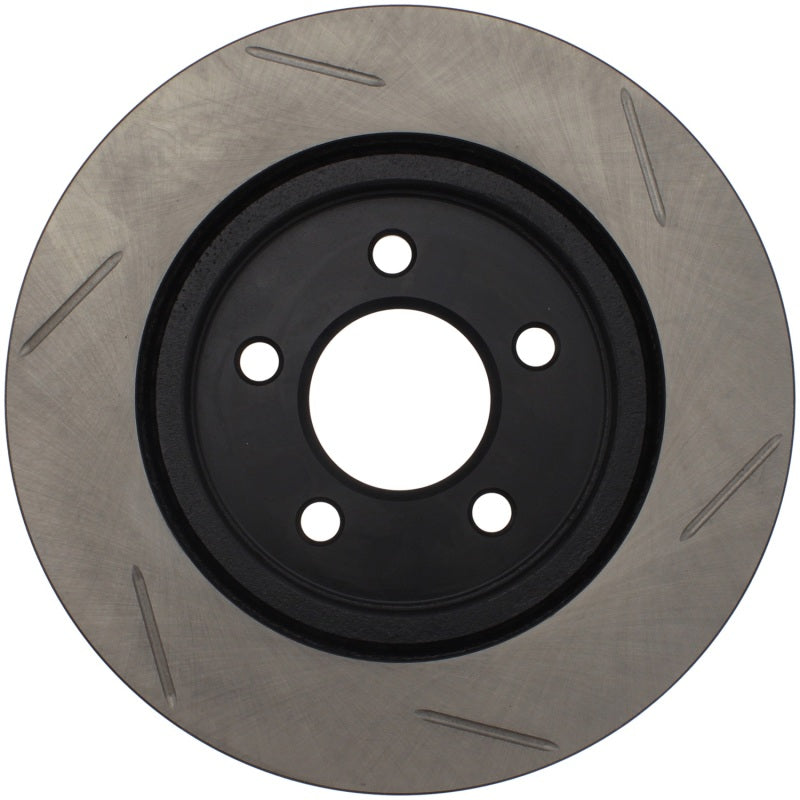 StopTech Power Slot 05-10 Mustang V6/4.0L / GT V8-4.6L Rear Right Slotted Rotor - Racecraft Industries